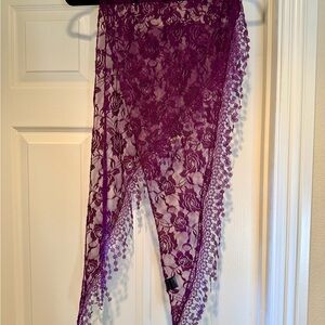 Purple Lace Shawl